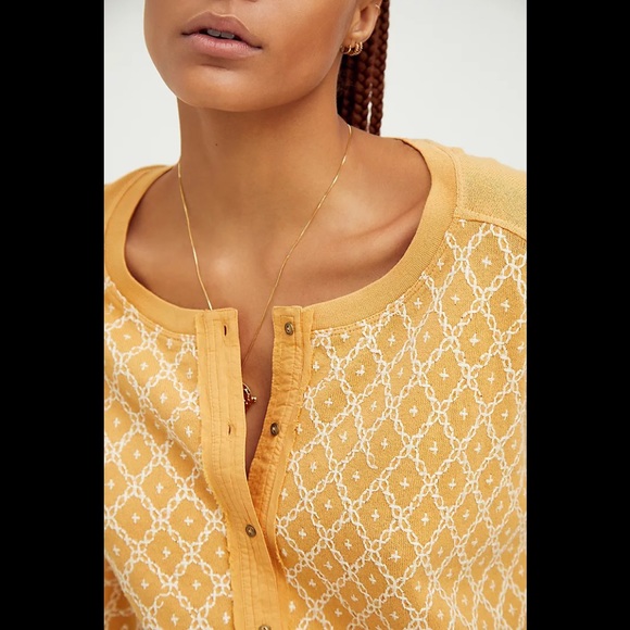 NWT Free People Free Spirit High-Low Henley* - Picture 3 of 6